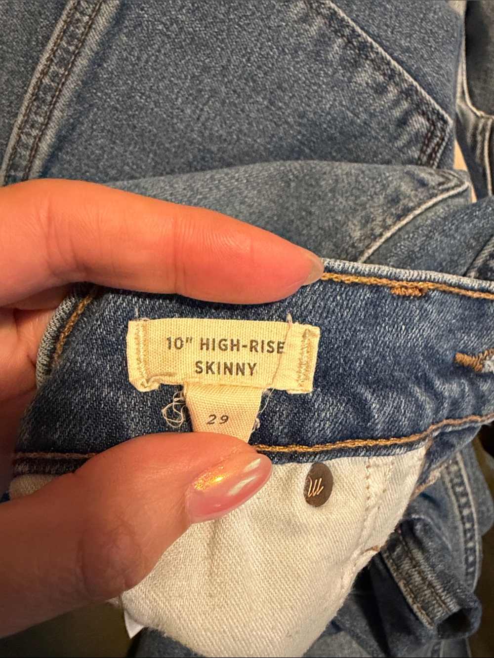 Madewell Women's High-Rise Button-Fly Light Blue Denim Jeans - Picture 5 of 5